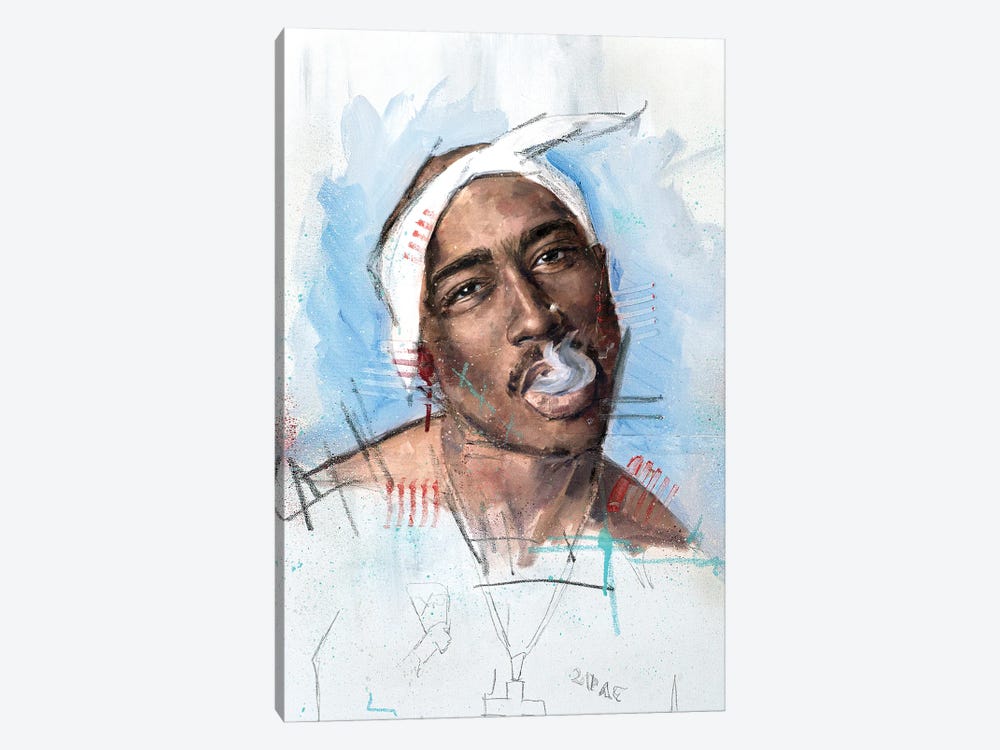 Tupac by Cody Senn 1-piece Canvas Artwork