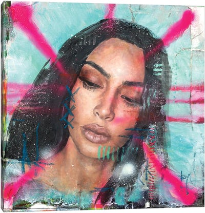 Kim Kardashian Canvas Art Print - Influencers