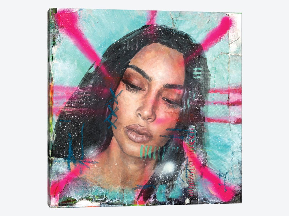 Kim Kardashian by Cody Senn 1-piece Canvas Art