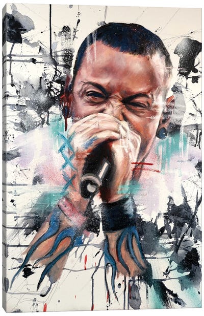 Chester Bennington Linkin Park Canvas Art Print - Band Art