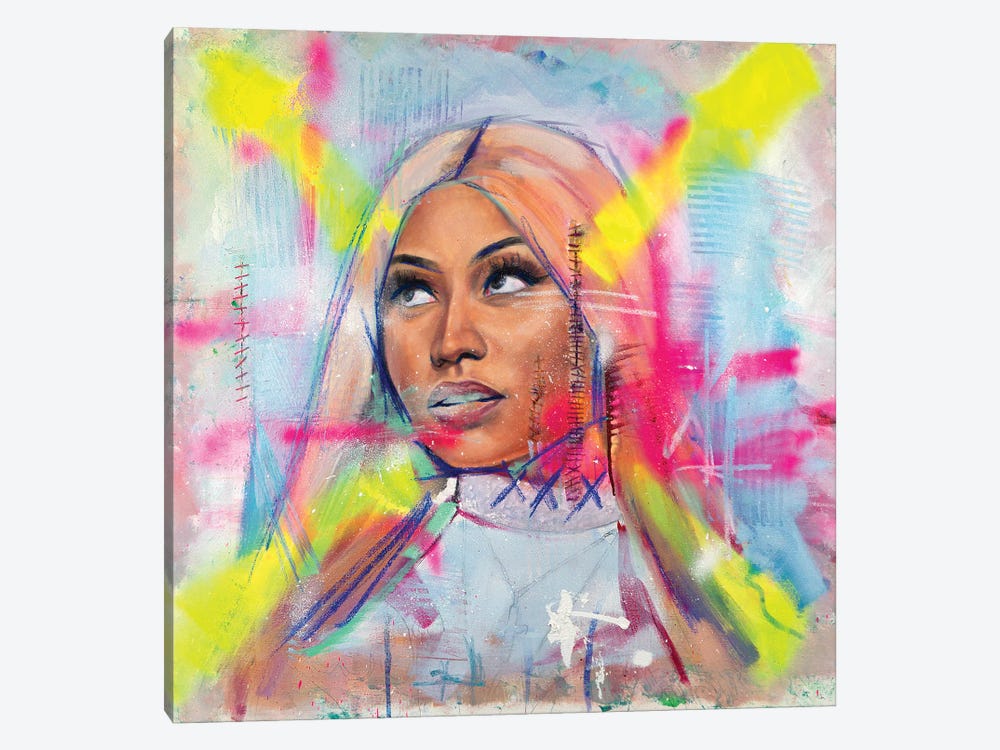 Nicki Minaj by Cody Senn 1-piece Canvas Wall Art