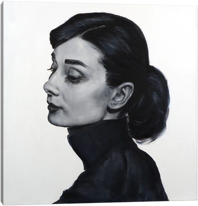 Audrey Hepburn Canvas Art Print - Cody Senn