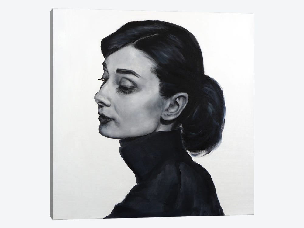 Audrey Hepburn by Cody Senn 1-piece Canvas Wall Art