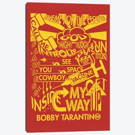Bobby Tarantino III, Bt3 Tracklist (Logic) Canvas Print #CDT2} by Crossroads Art Canvas Art