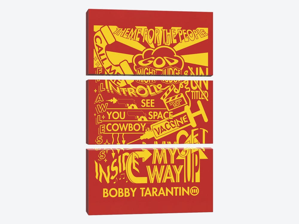 Bobby Tarantino III, Bt3 Tracklist (Logic) by Crossroads Art 3-piece Canvas Wall Art