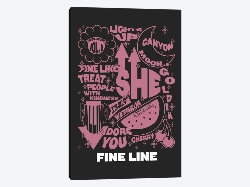 Fine Line Tracklist (Harry Styles) by Crossroads Art 1-piece Canvas Art Print