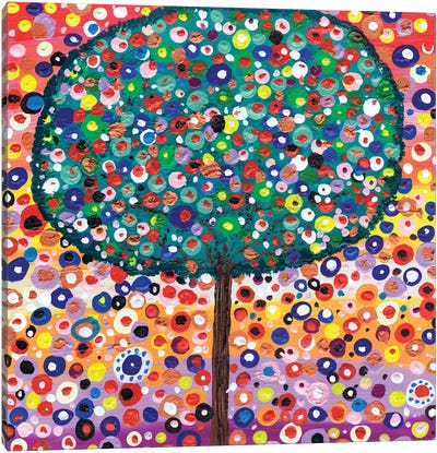 The Colour Tree Canvas Art Print - Tree Close-Up Art