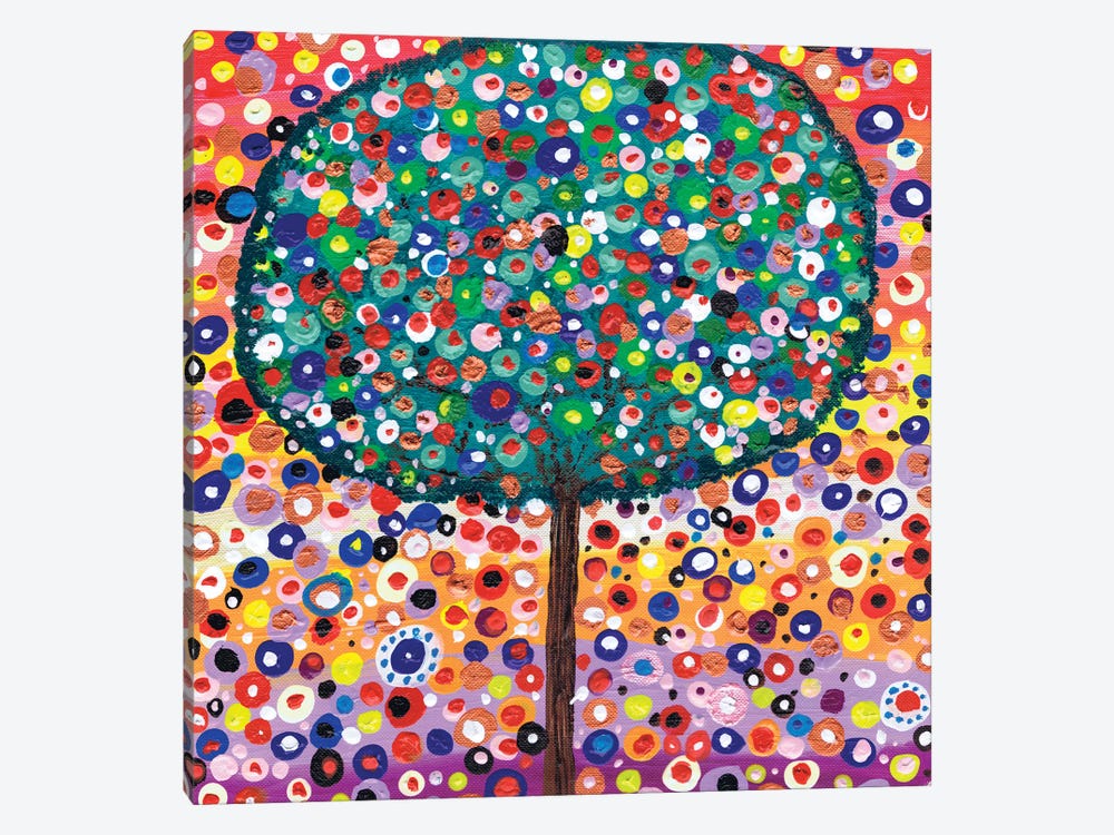The Colour Tree by Caroline Duncan ART 1-piece Canvas Art Print