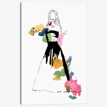Fashion Color I Canvas Print #CDX1} by Corinne Rose Design Canvas Artwork