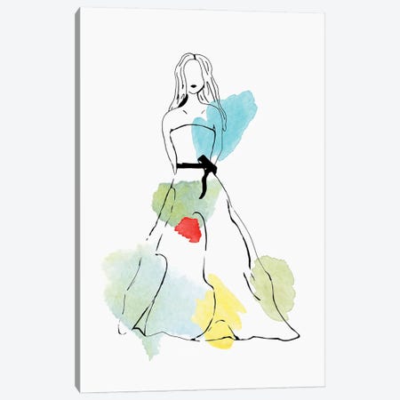 Fashion Glamour III Canvas Print #CDX6} by Corinne Rose Design Art Print