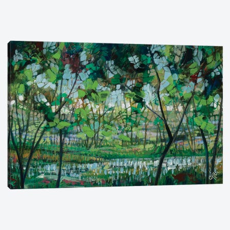 By The Pond Canvas Print #CEB11} by Cecile Albi Canvas Artwork