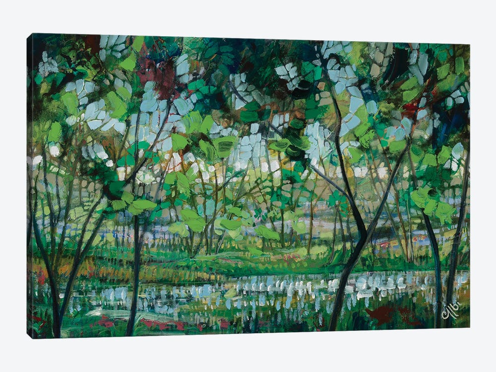 By The Pond by Cecile Albi 1-piece Canvas Wall Art