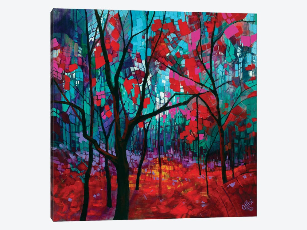 Colourful Forest by Cecile Albi 1-piece Canvas Art Print