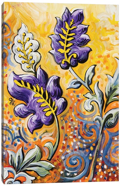 Flower Design Canvas Art Print - Cecile Albi