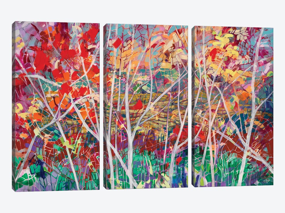 Forest Splendour by Cecile Albi 3-piece Canvas Wall Art