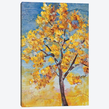Golden Tree Canvas Print #CEB23} by Cecile Albi Art Print