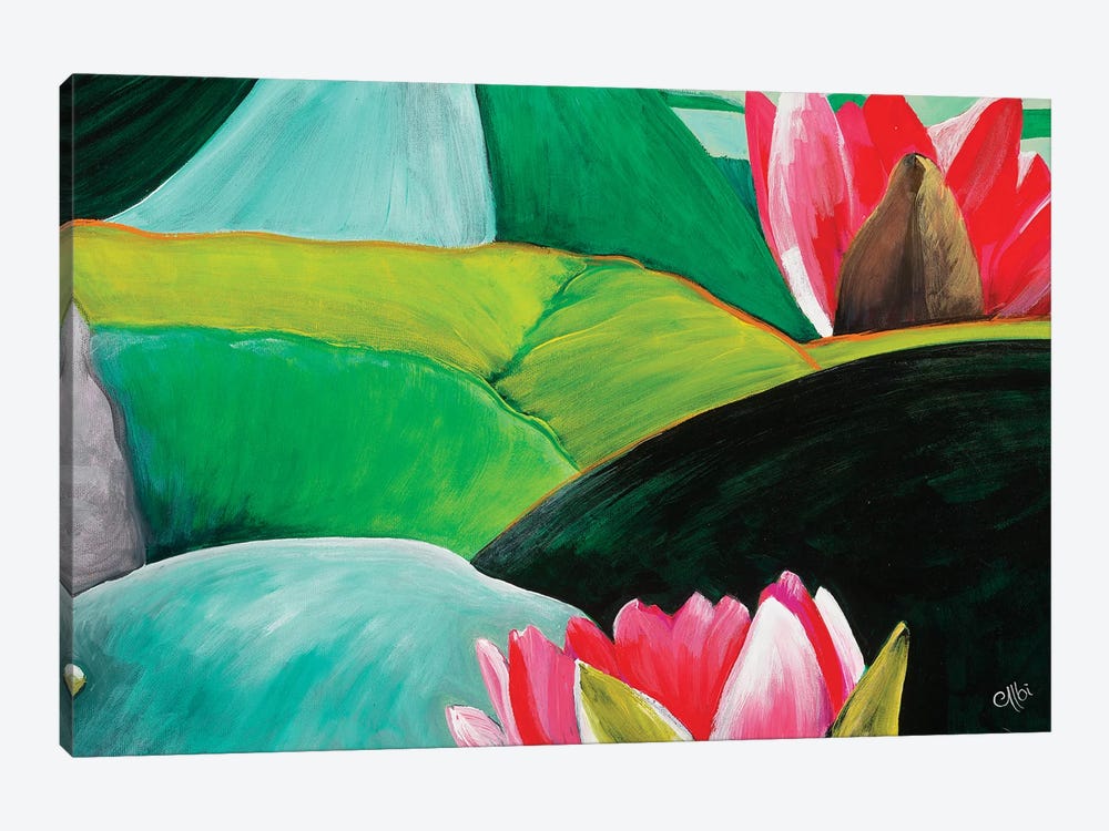 Water Lilies by Cecile Albi 1-piece Canvas Art