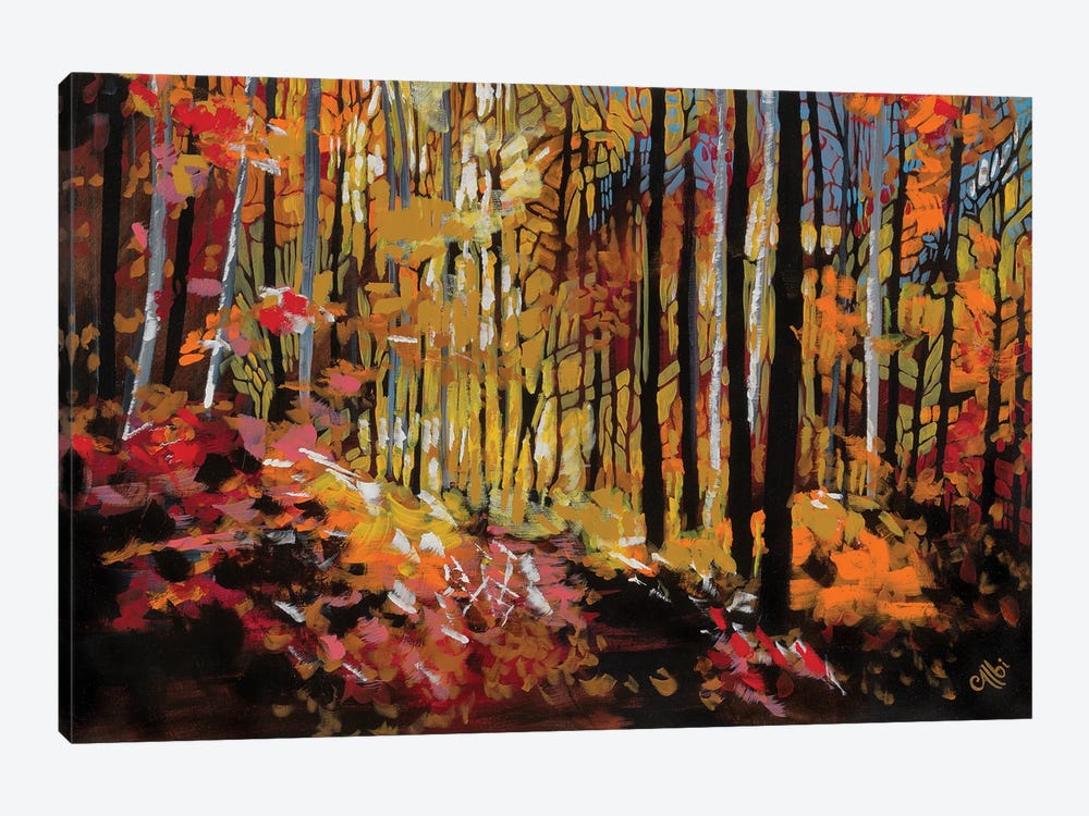 Autumn Forest by Cecile Albi 1-piece Canvas Print