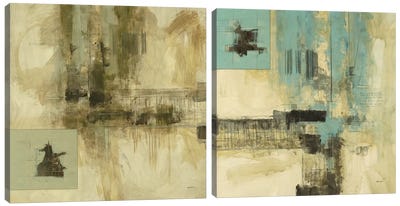 New Cities Diptych I Canvas Art Print - Home Staging