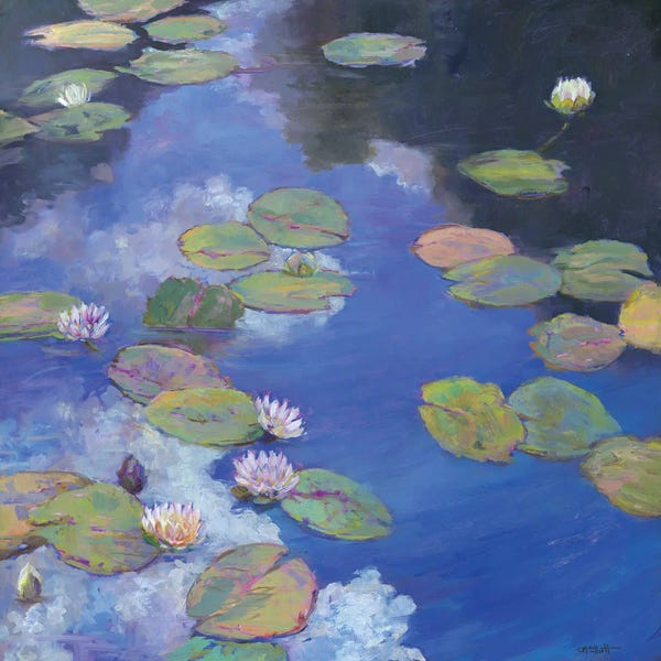 Water Lilies: Lillypad Luxury I by Catherine M. Elliott