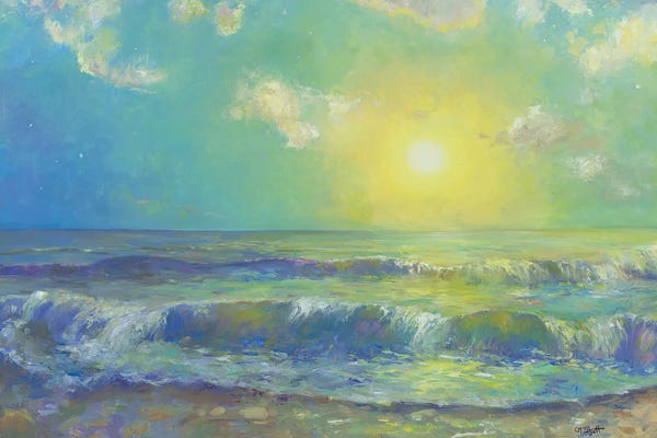 Large Coastal Art - Canvas Prints: New Morning by Catherine M. Elliott