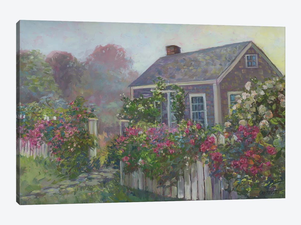 Misty Cottage by Catherine M. Elliott 1-piece Canvas Print