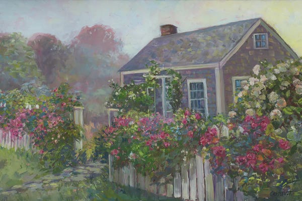 Catherine M. Elliott: Misty Cottage by Catherine M. Elliott