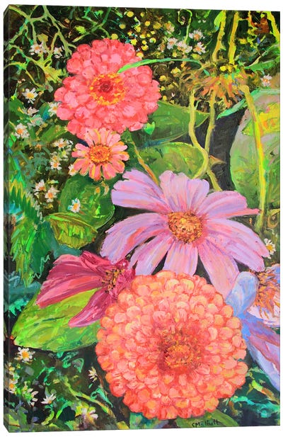 Flower Tapestry Canvas Art Print - Catherine M. Elliott