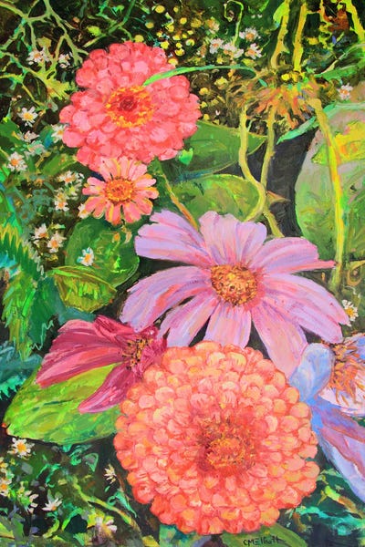 Catherine M. Elliott: Flower Tapestry by Catherine M. Elliott