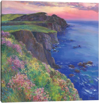Cliffs Canvas Art Print - Oil Painting
