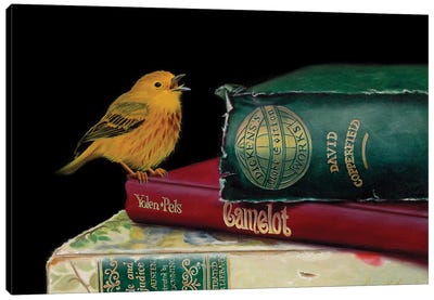 A Song Worth Volumes Canvas Art Print - Warblers