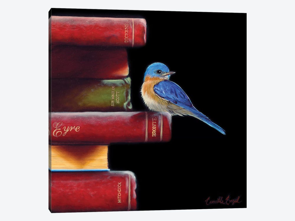 Got Book Worms?  by Camille Engel 1-piece Canvas Print