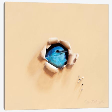 Song Sung Blue Canvas Print #CEN54} by Camille Engel Art Print