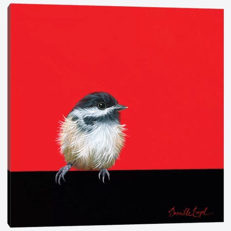 Sweet Little Chickadee Canvas Print #CEN56} by Camille Engel Canvas Art Print