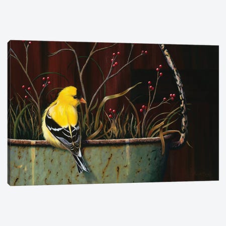 Yellow Bundle Of Joy Canvas Print #CEN72} by Camille Engel Canvas Artwork