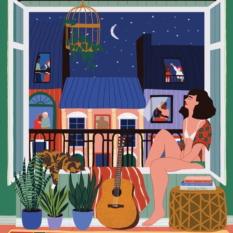 Night Song by Ceyda Alasar wall art