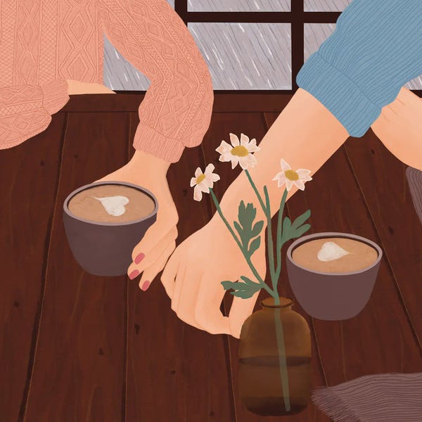 Romantic Bedroom (Couples): One More Cup Of Coffee by Ceyda Alasar