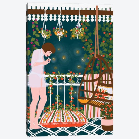 Fireflies Canvas Print #CEY31} by Ceyda Alasar Art Print