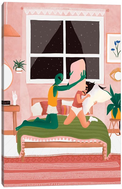 Sleep Over Canvas Art Print - Ceyda Alasar