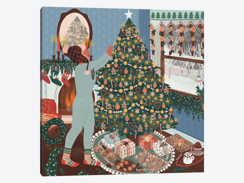 Christmas Tree by Ceyda Alasar 1-piece Art Print