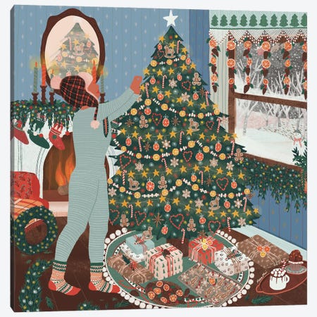 Christmas Tree Canvas Print #CEY3} by Ceyda Alasar Canvas Artwork
