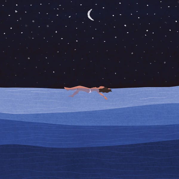 Indigo: Floating In The Sea by Ceyda Alasar