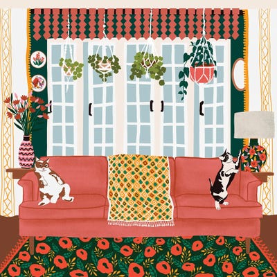 Cattitude by Ceyda Alasar acrylic art print