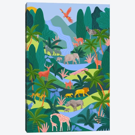 Rainforest Canvas Print #CEY51} by Ceyda Alasar Canvas Art Print