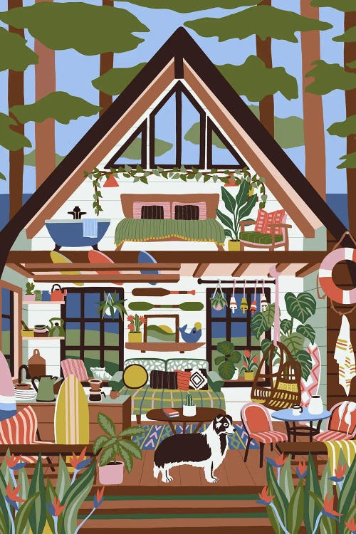 Surf Shack by Ceyda Alasar wall art