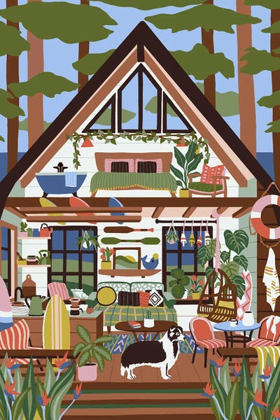 Fine Art Print: Surf Shack by Ceyda Alasar