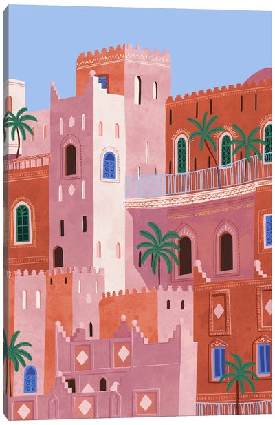 Sunset In Morocco Canvas Art Print - Ceyda Alasar