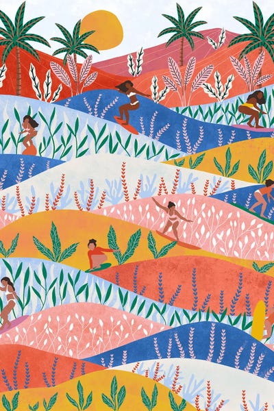 Fine Art Print: Surfers by Ceyda Alasar