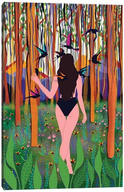 Into the Woods Canvas Art Print - Ceyda Alasar