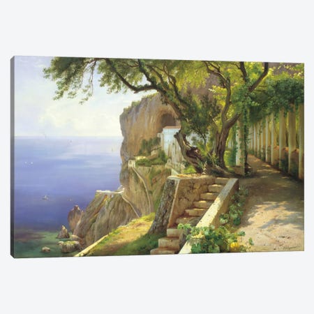 Pergola In Amalfi Canvas Print #CFA3} by Carl Frederick Aagaard Canvas Wall Art